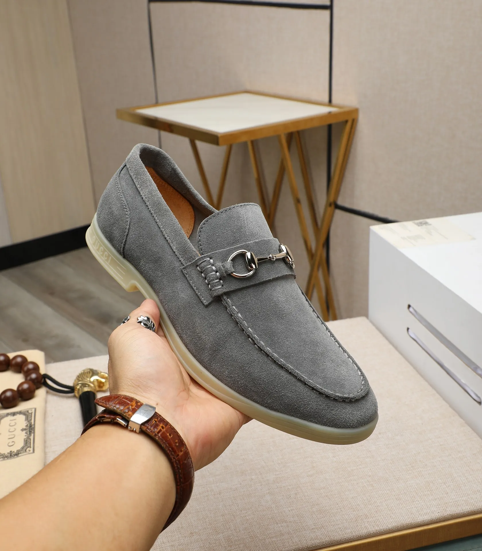 Men's shoes 💰520 📛📛Original (water-dyed cow lining) GUCCI official website formal shoes🌀 Italian 🇮🇹Imported cowhide➕Top imported water-dyed cowhide lining💋Finely handmade Original bottom, the real thing looks better when photographed in person Standard size 38-44